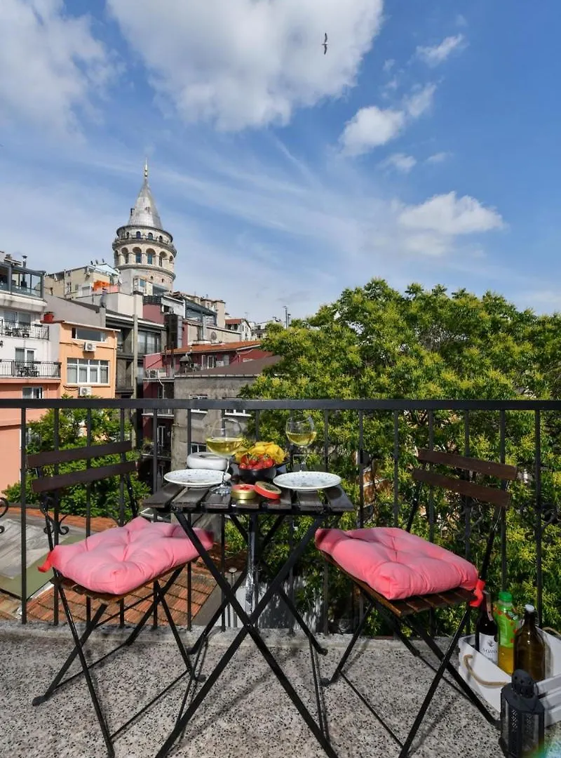 Galata Tower Is Almost In Your Bedroom And In The Balconies Rooftop Terrace With Golden Horn View Estambul 0*,